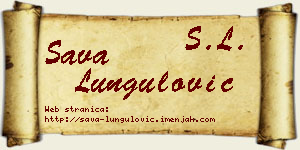 Sava Lungulović vizit kartica
